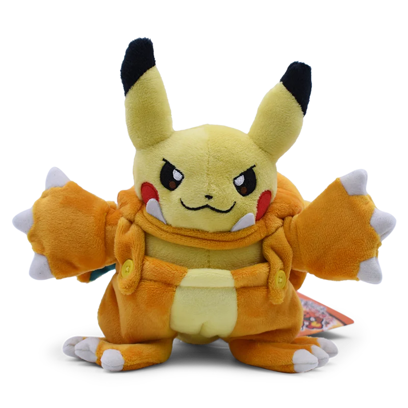 Cos Eevee Pikachu Cosplay Knuffels Charizard Peluche Lucario Knuffeldier Pop Knuffels Leuke Cartoon Gift Cartoon 20-25CM
