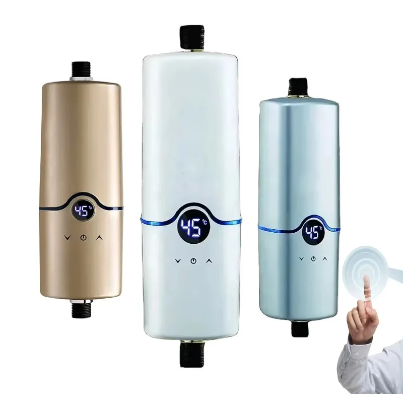 Smart Energy Saving Mini Tankless Instant Water Heater 3.5KW 5.5KW Portable Geyser For Bathroom Outdoor Temporary Hot Water Use