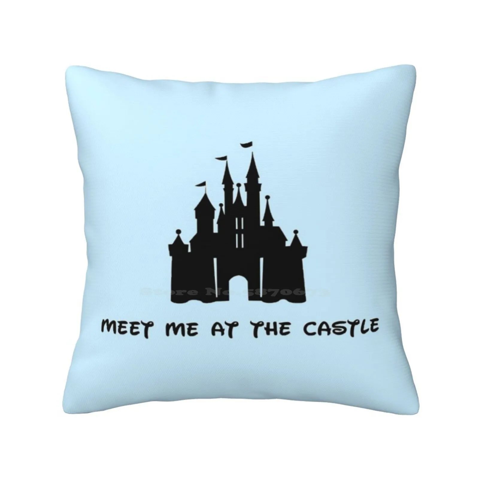 Meet Me At The Castle-Orlando Home Sofa Car Waist Throw Pillowcase Walt World Wdw