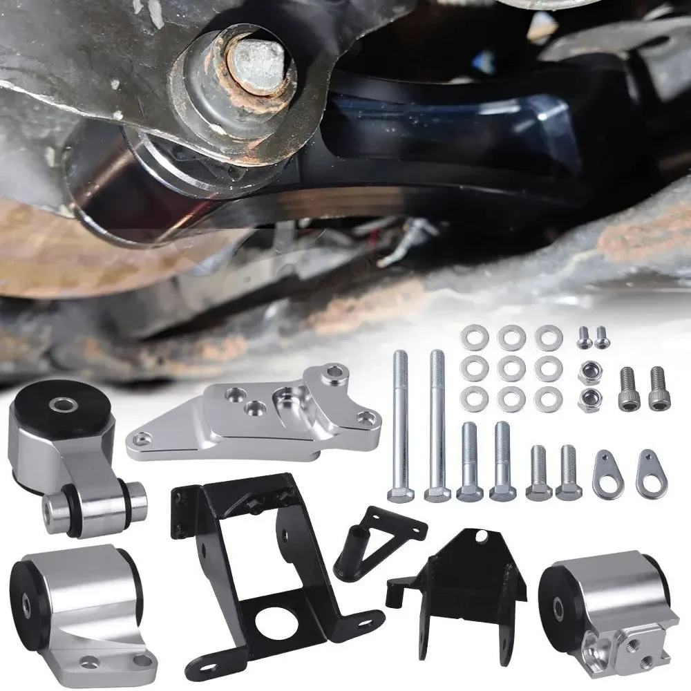 Car Engine Swap Mount Kit 2-bolt Aluminium Engine Mount fit For Honda Civic SI 70A 2006-2011 Car Chassis Accessories