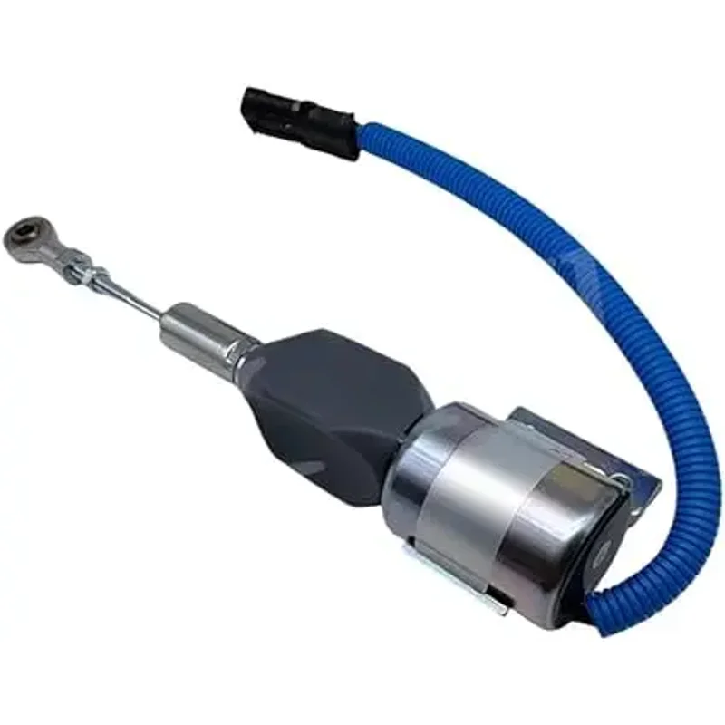 

24V Fuel Shutoff Solenoid New Compatible with Cummins 4BT 6BT5.9 Diesel Engine Stop Solenoid 3932530 SA-4891-24 Excavator Parts