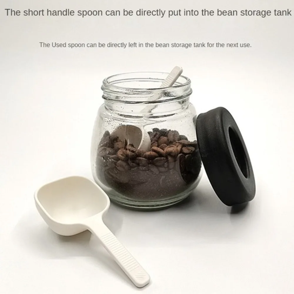 New Dual-purpose Coffee Measuring Spoon Black Handheld Coffee Bean Dosing Spoon Long Press Powder Spoon Espresso Accessories