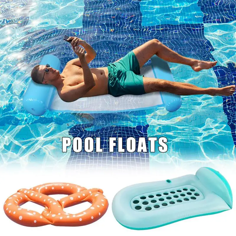 Schwimmbad schwimmt Erwachsene Floaties für den Pool PVC Sonnenbaden Pool Lounge Floß Wasser Hängematte Mehrzweck aufblasbare Bräunung