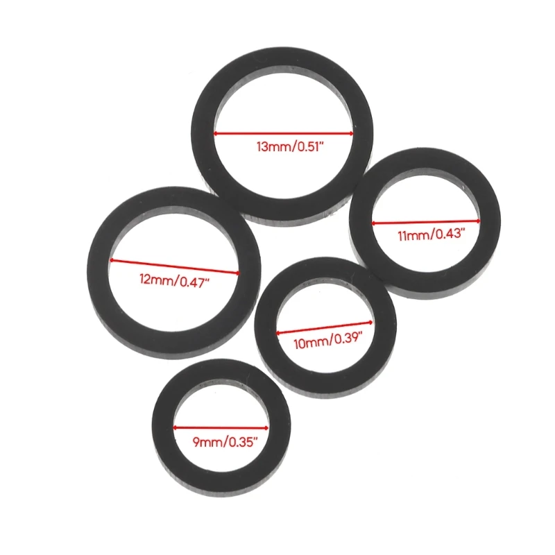 20PCS Mixed Idle Wheel Belt Loop Idler Pulley Rubber Ring For Cassette Deck Tape Recorder Audio-Stereo Player Dropship