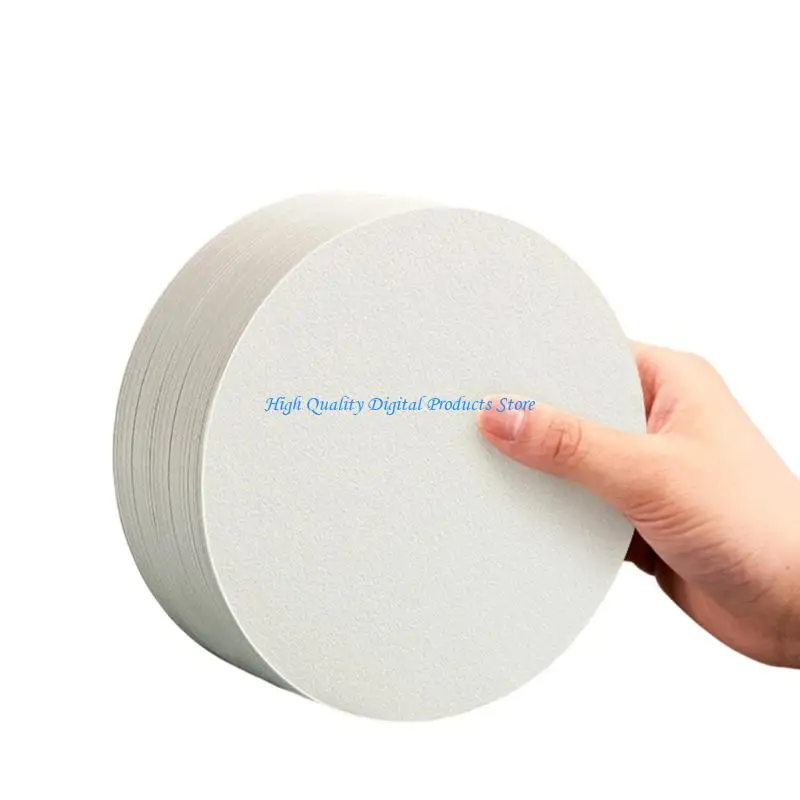 

U2JE 100Pcs 300GSM Fine Texture Cotton Pulp Painting Paper Watercolor Drawing Paper