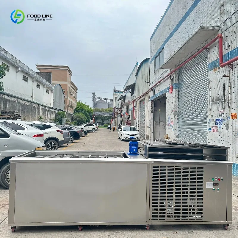 Customized Industrial Commercial Ice Maker Transparent Ice Blocks 2t Per Day 10kg Each Block Complete Gear Parts 380V 10KW