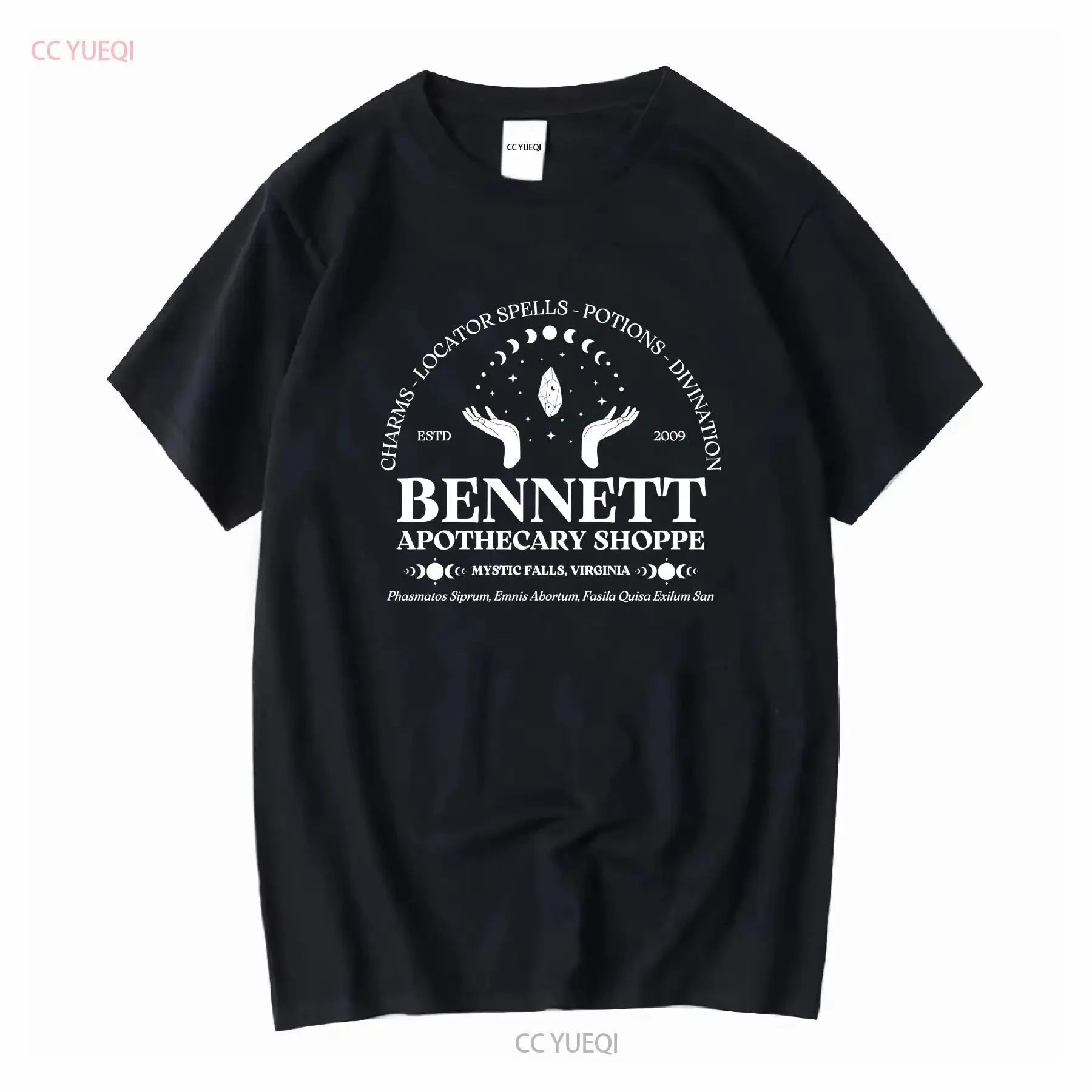 Bonnie BennetT Camiseta Mystic Falls The Vampire Diaries Damon Salvatore Team Stefan mangas compridas ou curtas vintage lavado casual