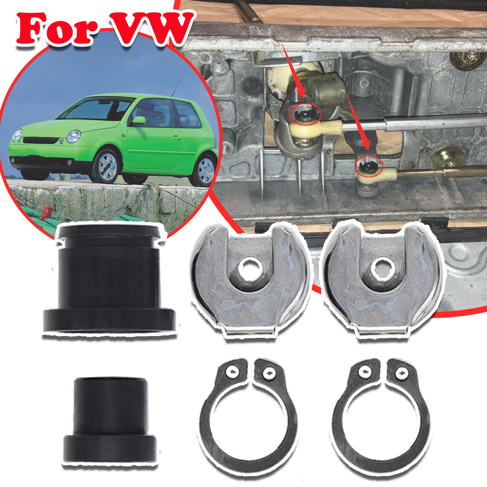 

Upgrade Manual Shift Cable Bushing For VW Lupo assat B6 B7 Polo 6N/6KV 9N Gear Selector Lever Linkage Pivot 1K0711265 1K0711266B