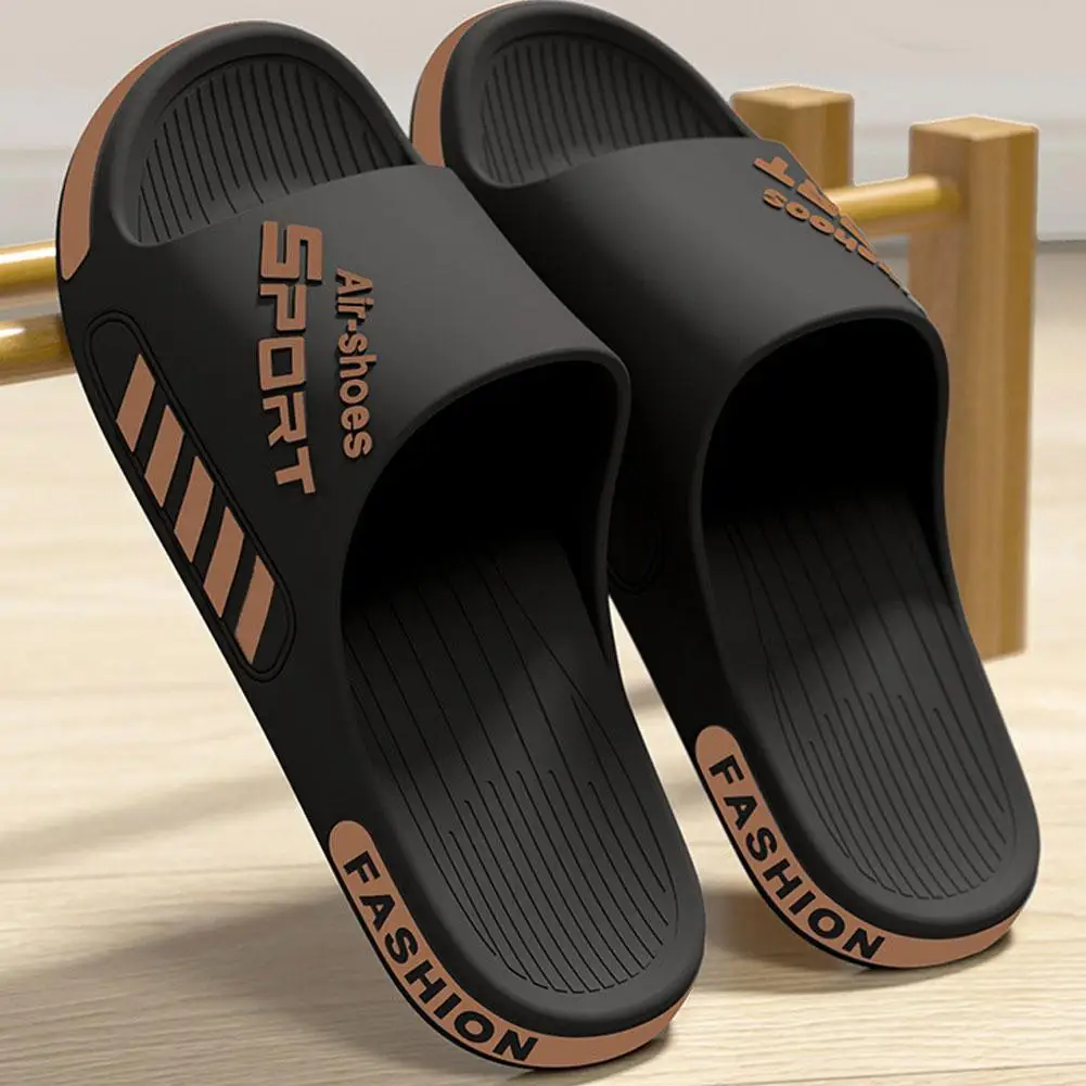 Herren Sport-Slipper EVA Leichtgewicht Rutschfeste Strand-Dusch-Slipper Unisex Casual Offene Zehensandalen für Badezimmer und Outdoor – Detail 8