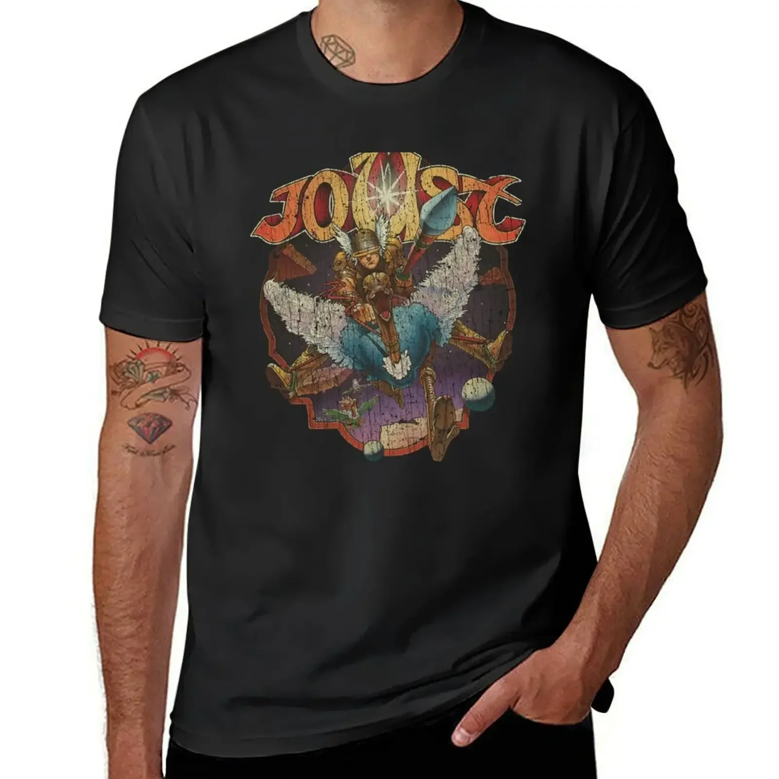 Joust Attack 1982 T-Shirt anime clothes plus sizes quick drying mens t shirt graphic