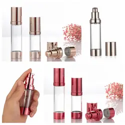 15/30/50ml Empty Cosmetic Airless Bottle Plastic Treatment Pump Travel Vacuum Bottles