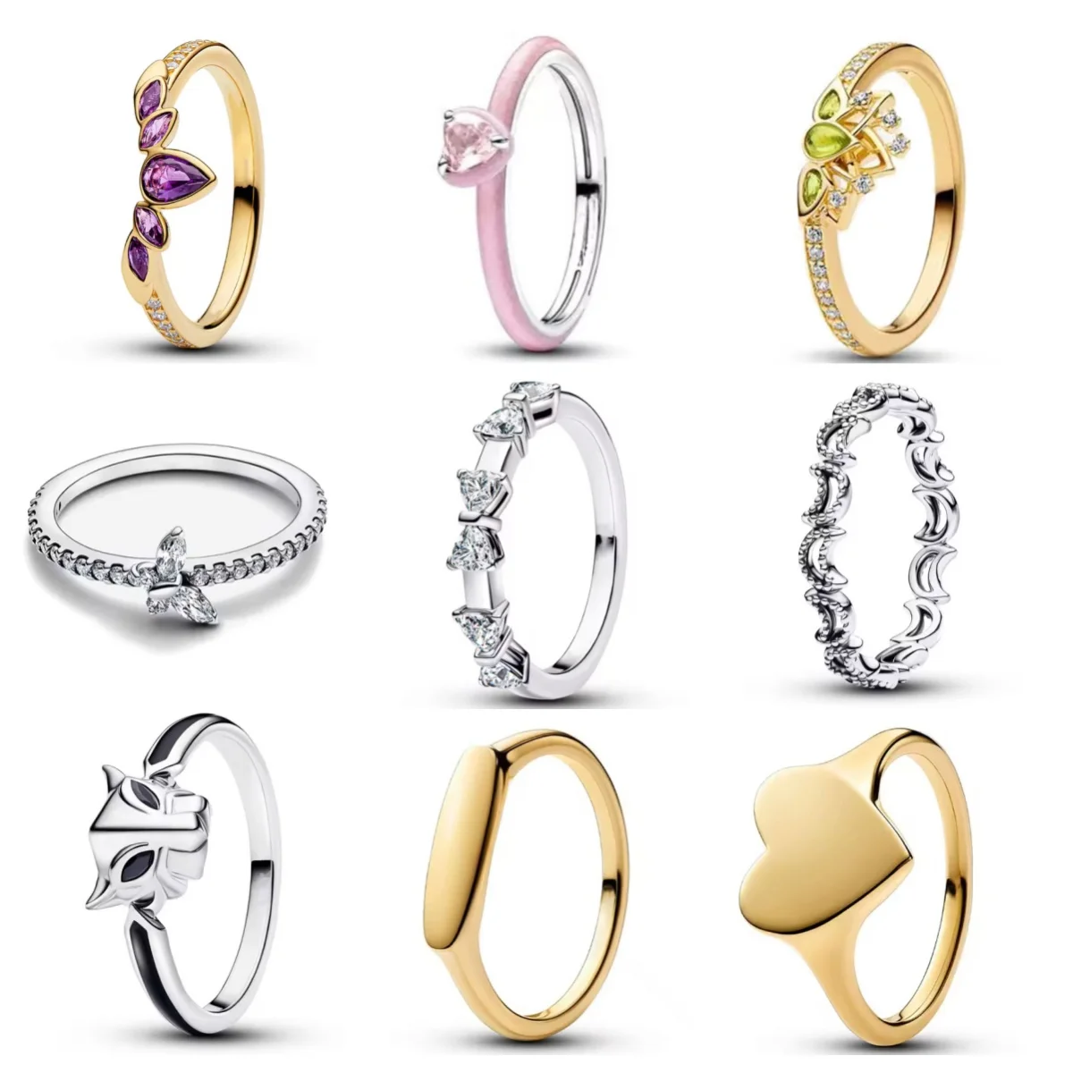 

Новинка 2026 года, кольцо из чистого серебра S925 с блестящим бантом и аметистом, подходит для женских свадеб, ужинов, вечеринок, ювелирных аксессуаров, подарков
