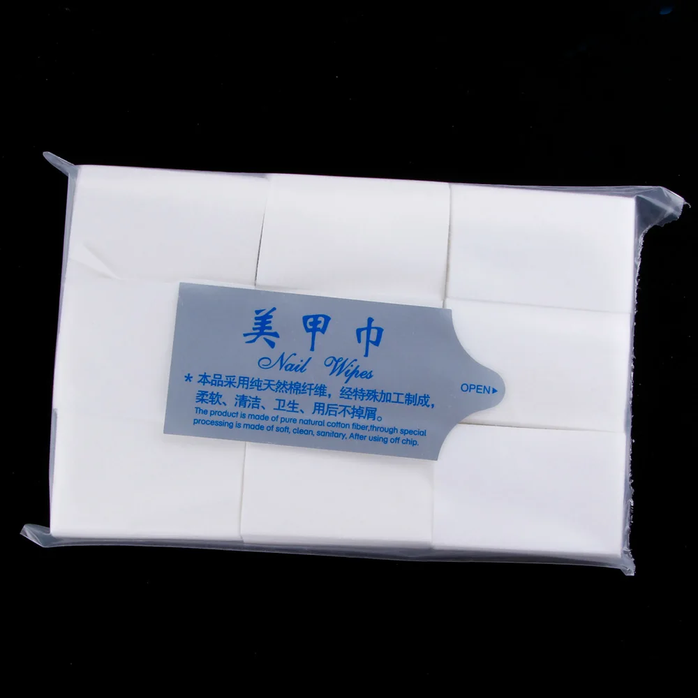 900 Chiếc Gel Tẩy Sơn Miếng Lót Làm Móng Lót Giá Rẻ Khăn Ăn Ngâm Tắt Lót Không Khăn Lau 100% Cotton Vệ Sinh móng Tay Nghệ Thuật Dụng Cụ