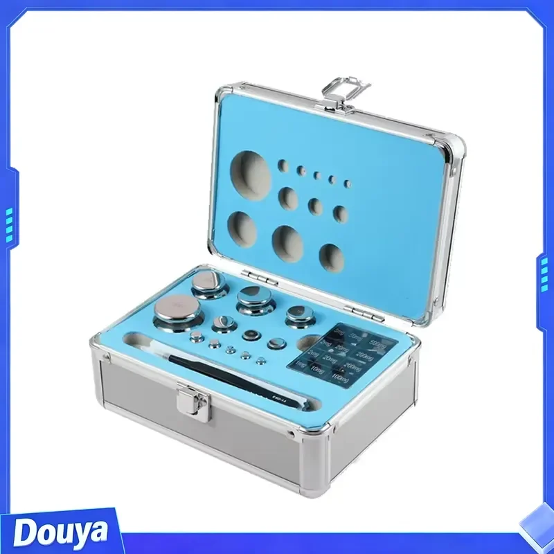 E1 E2 F1 F2 Class 1mg-5kg Non-Magnetic Stainless Steel Calibration Test Weight Set Box