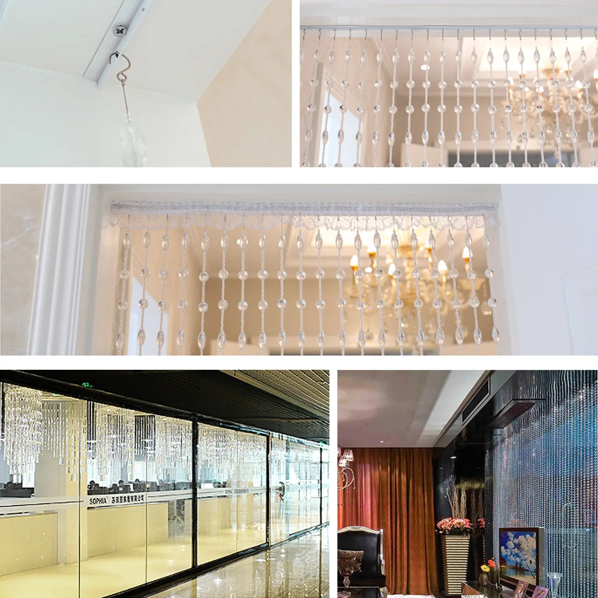 

12Pcs Clear Crystal Pendants 38Mm Glass Chandelier Prisms Reflective Ornaments for Ceiling Lights Wedding Curtain Decoration