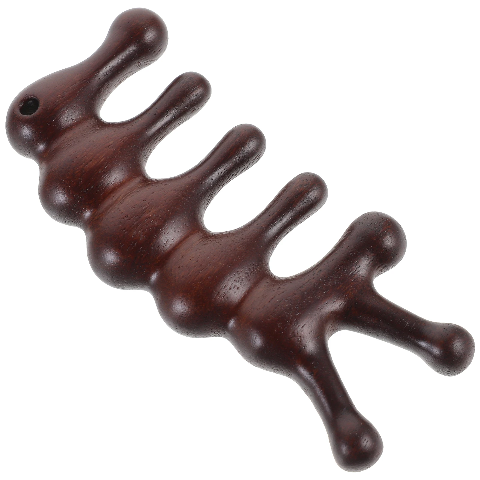 

Green Sandalwood Massage Comb Scalp Tool for Eye Nose Acupressure Wood Hair Comb Travel Small Wide Tooth