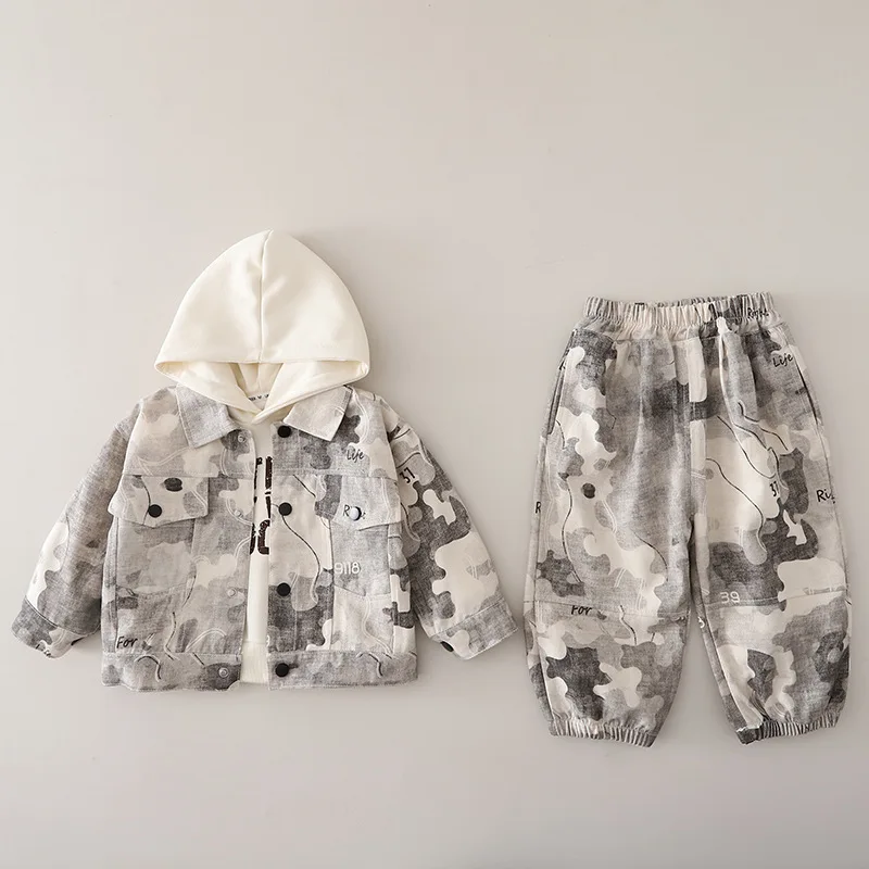 New Autumn Baby Clothes Suit Children Boys Jacket Hoodies Pants 3Pcs/Sets Infant Girls Clothing Toddler Costume Kids Tracksuits 4