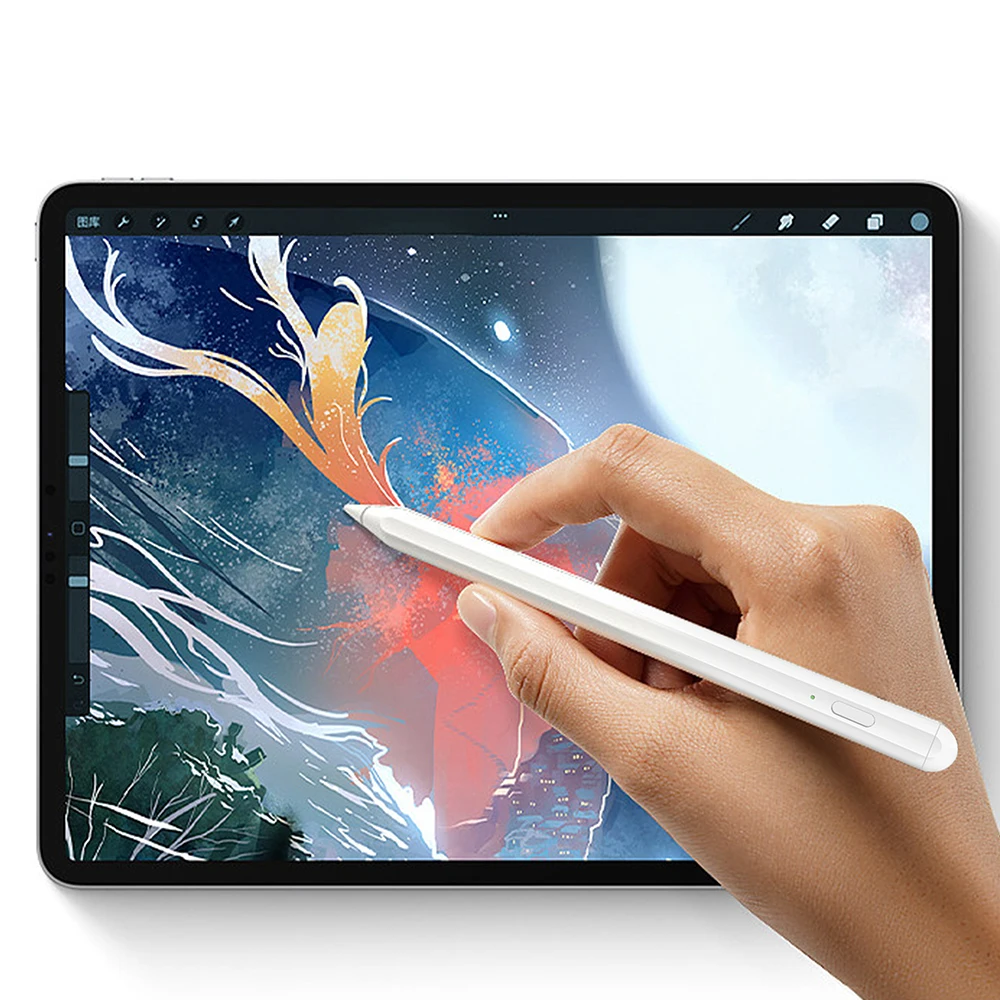 WiWU 2 in 1 Palm Rejection Stylus for iPad Air 6 5 Pro 11 12.9 inch High Sensitivity Universal Touch Pen for Mobile Phone Tablet