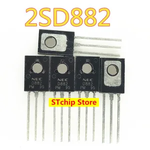 10 pièces Nouveau transistor D882 à prise droite 2SD882 TO-126 2A 3A alimentation NEC DEL produits spéciaux TO126 12 meilleures ventes d882 - No 9