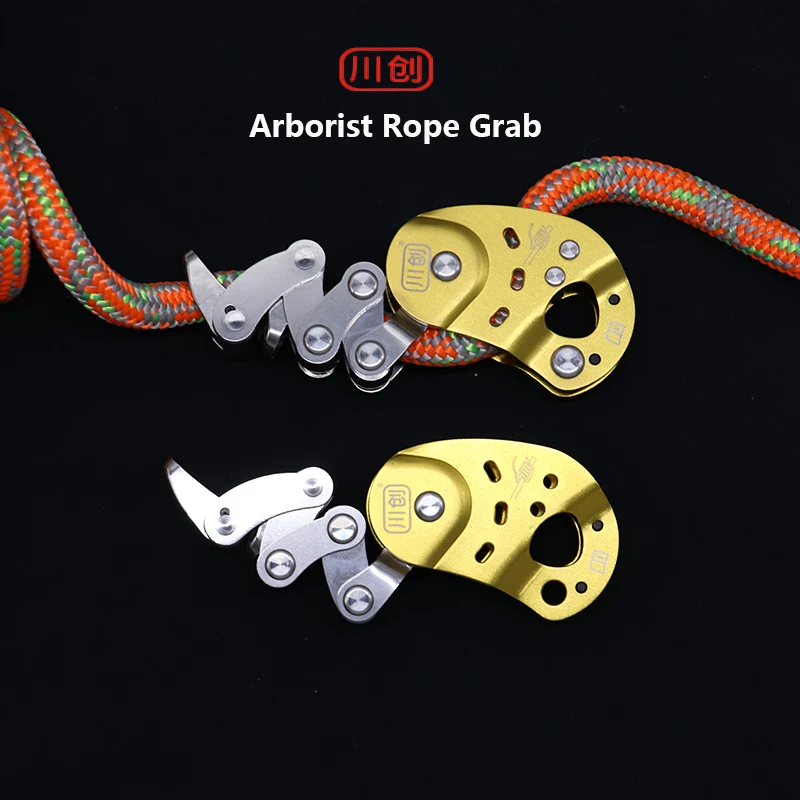 Arborist Rope Grab Lift Pulley Working Height Safety Rigging Grasp Outdoor Exploring Ad Rope Climber Rappelling Belay Lanyard