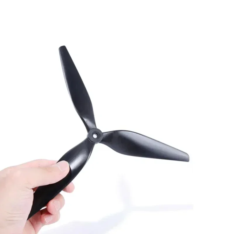 Hélice de 10 pulgadas, 2 pares, 10X5X3 CW/CCW /1050 hoja/hélice de nailon reforzado con carbono negro de tres hojas