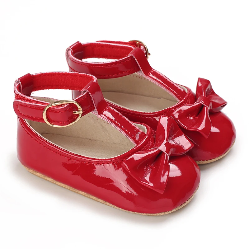 HAIZHIW Mode PU Leder Baby Prinzessin Schuhe Neugeborene Mädchen Mokassins Schuhe Gummi Sohle Prewalker Nicht-slip Sommer Erste Wanderer – Detail 2