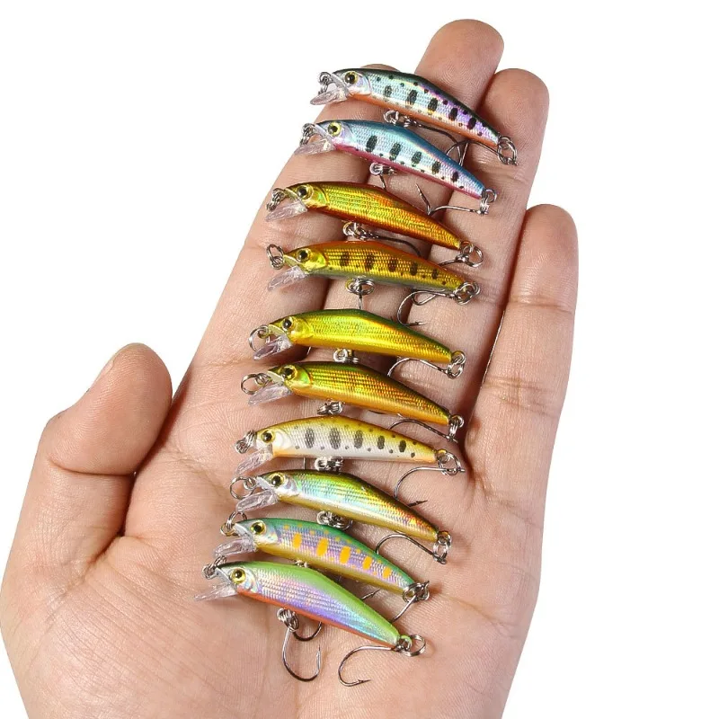 

1PCS 4.3CM 1.6G Mino Luya Bait Silverfish Knife Dead Flying Far Hover Slow Hover Slow Water Sea Fishing Killing Bass Fake Bait