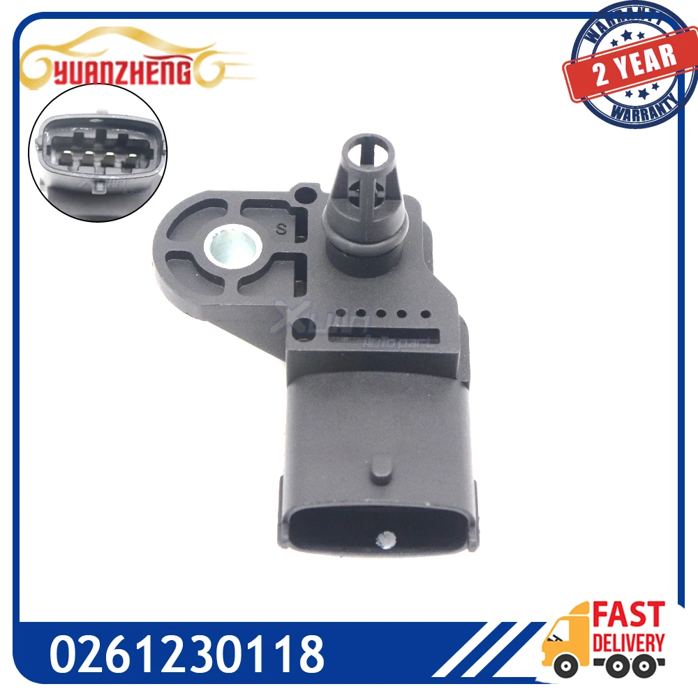 Car Boot Manifold Pressure MAP Sensor 0261230118 For MITSUBISHI CEDIA GALANT MIRAGE COLT LANCER SMART FORFOUR 1.1 1.3 1.5