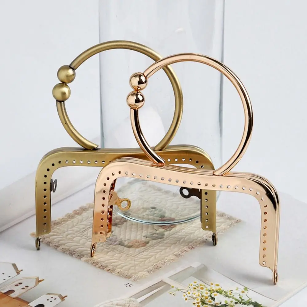 มินิโลหะกรอบ Kiss Clasp กระเป๋าฮาร์ดแวร์ Vintage กระเป๋า Clasp กรอบกระเป๋า Kiss Clasp ล็อคกระเป๋าอุปกรณ์เสริม DIY Craft