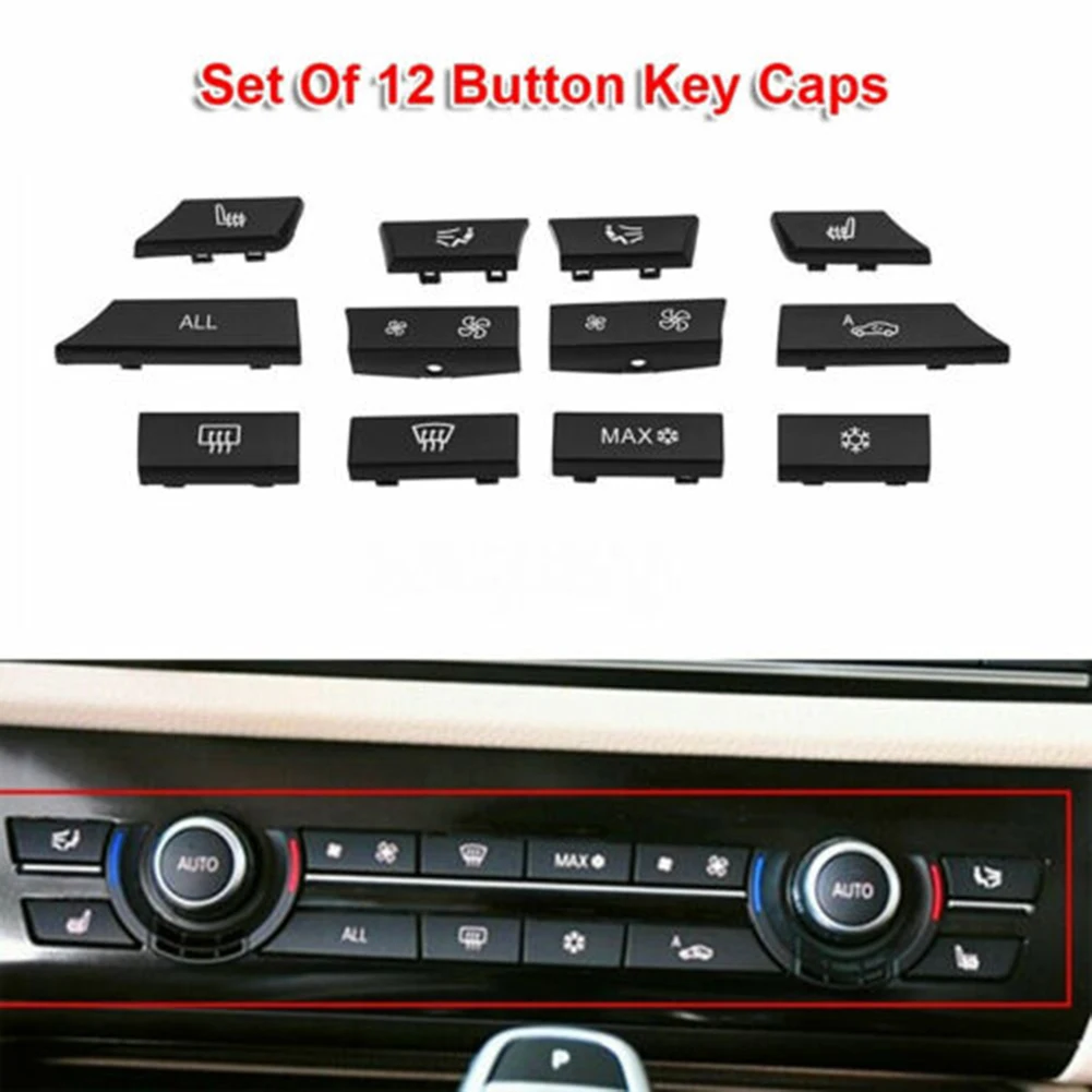 Stylish Black Key Cap Repair Kit For For For For BMW Sedan F10 520d 520i 523i 525d 528i 528iX 530i 530d 535d 535i 550i 550iX M5