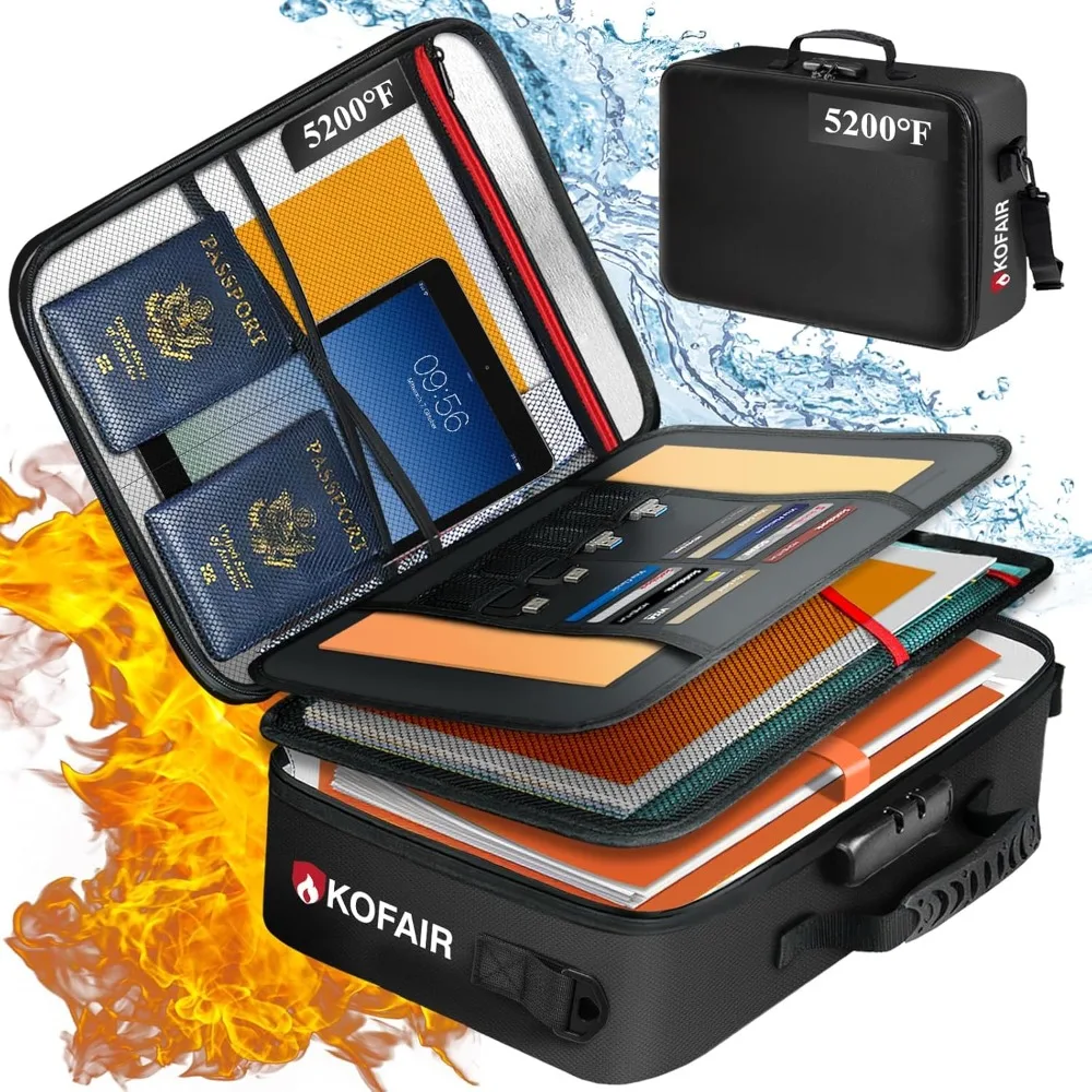 Bolsa para documentos (17 x 12 x 5 polegadas) com trava