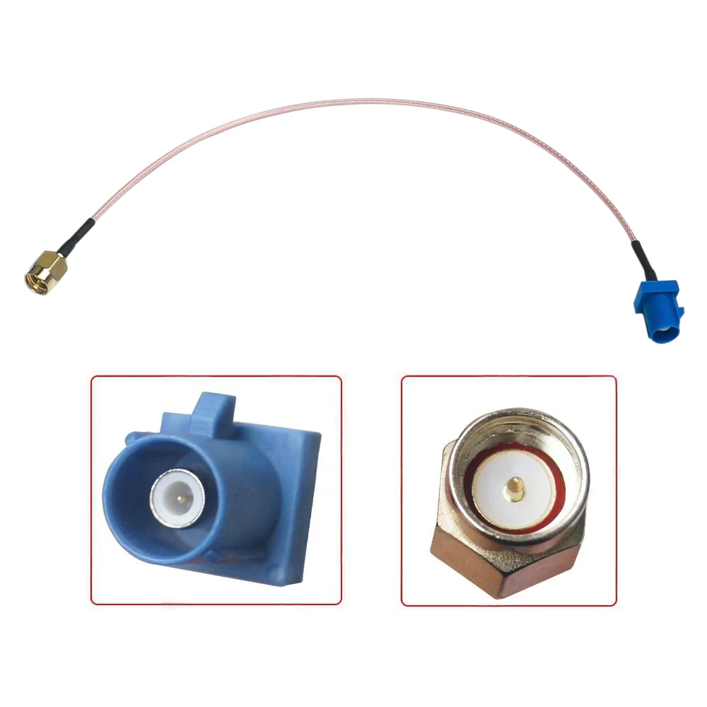 1Pcs Fakra C Male Plug to SMA Male Connector Car GPS Navigation Antenna Extension Cord RG316 RF Coax Pigtail Jumper Cable