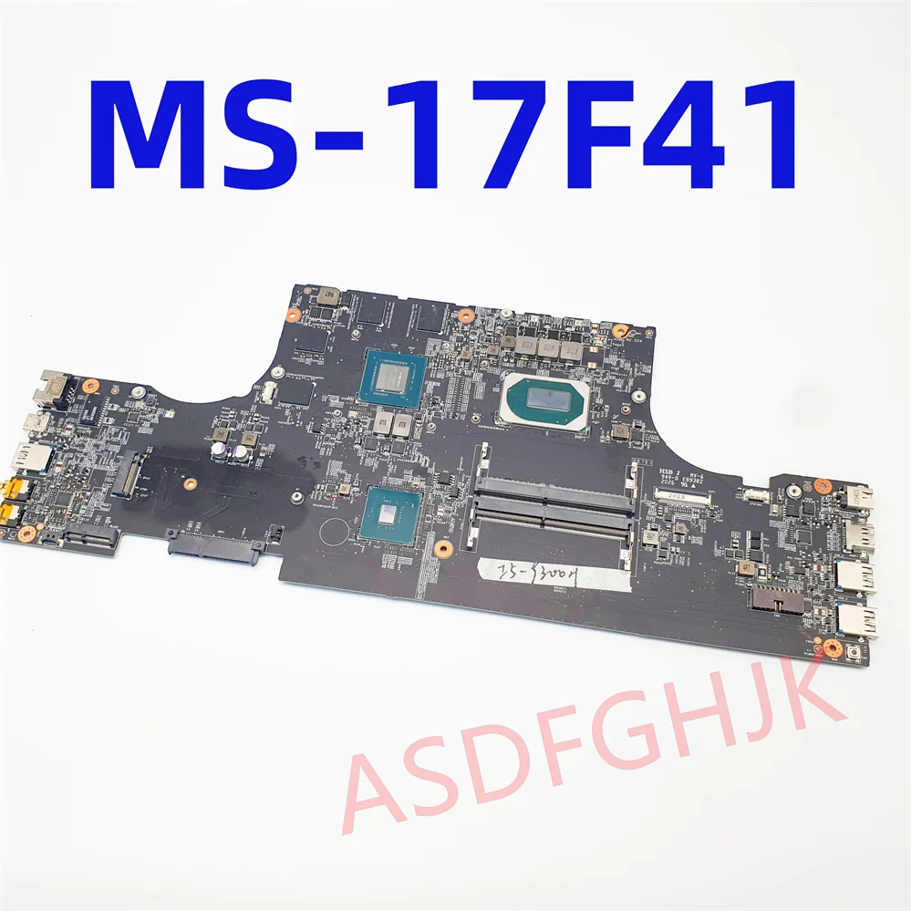 MS-17F41 pour carte mère d'ordinateur portable MSI GF75 avec processeur I5-9300H et GTX1650M expédition rapide
