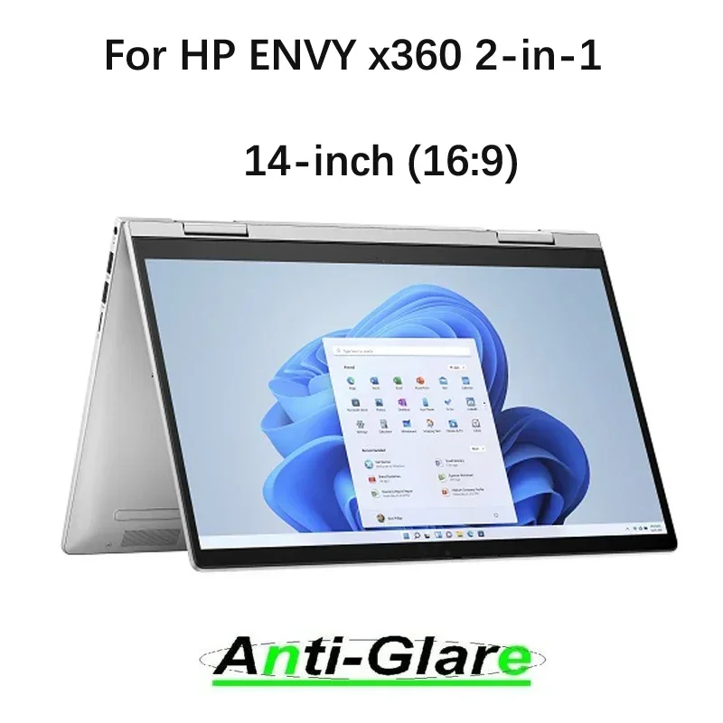 

2X Ultra Clear /Anti-Glare /Anti Blue-Ray Screen Protector Guard Cover for HP ENVY x360 14 inch 2-in-1 Laptop PC 14-es0000 16:9