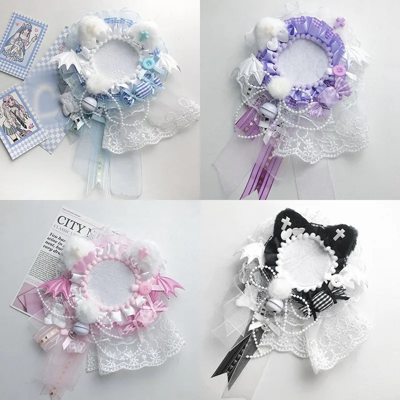 Anime Badge Holder Sweet Kit 58mm Itabag Charm Display Stand for Pin Collection Fashion Premium Badge Pin Decor with Chains
