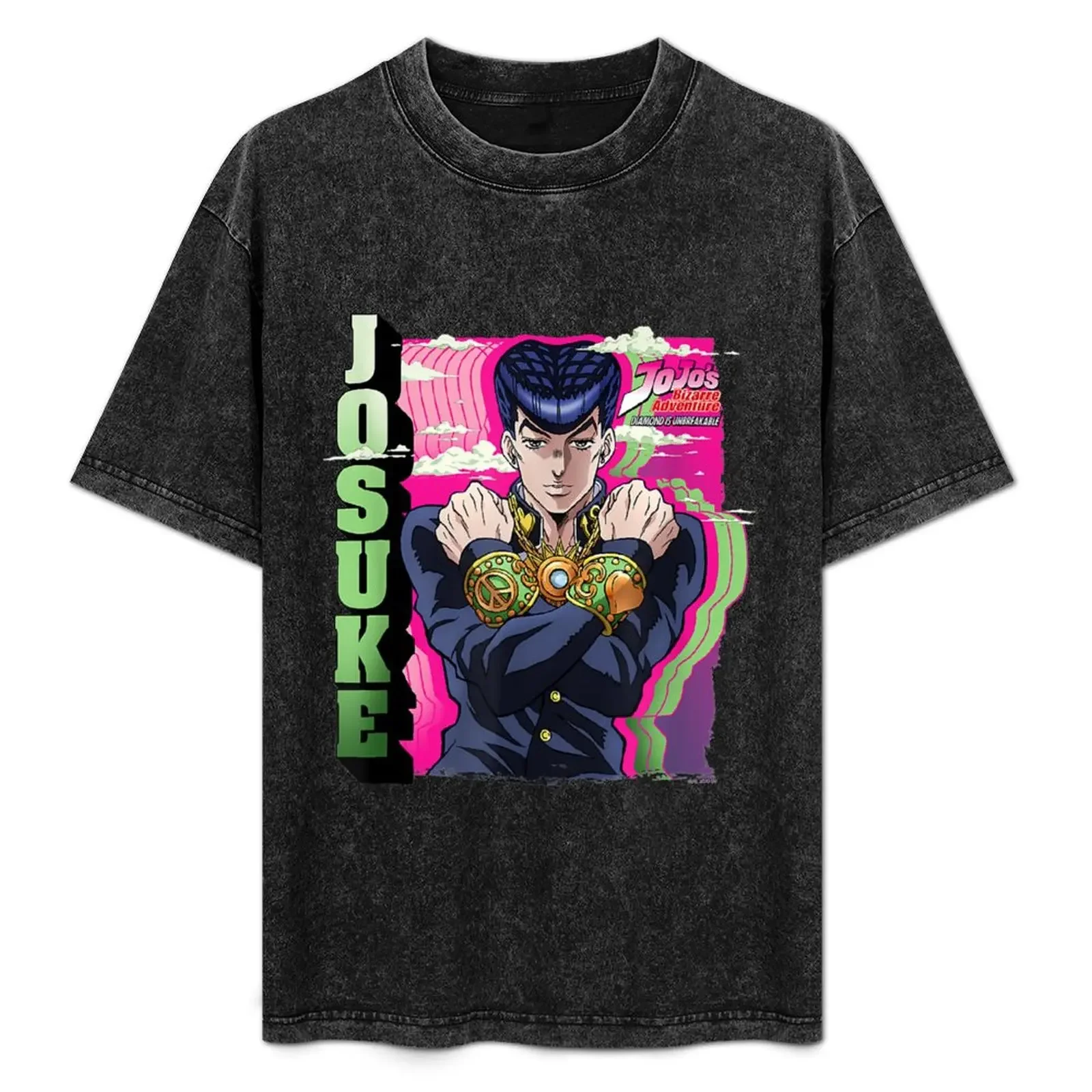 

JoJo's Bizarres Adventures Josukes Clouds Funny T-Shirt Louboutins summer clothes blue archive shirts men graphic