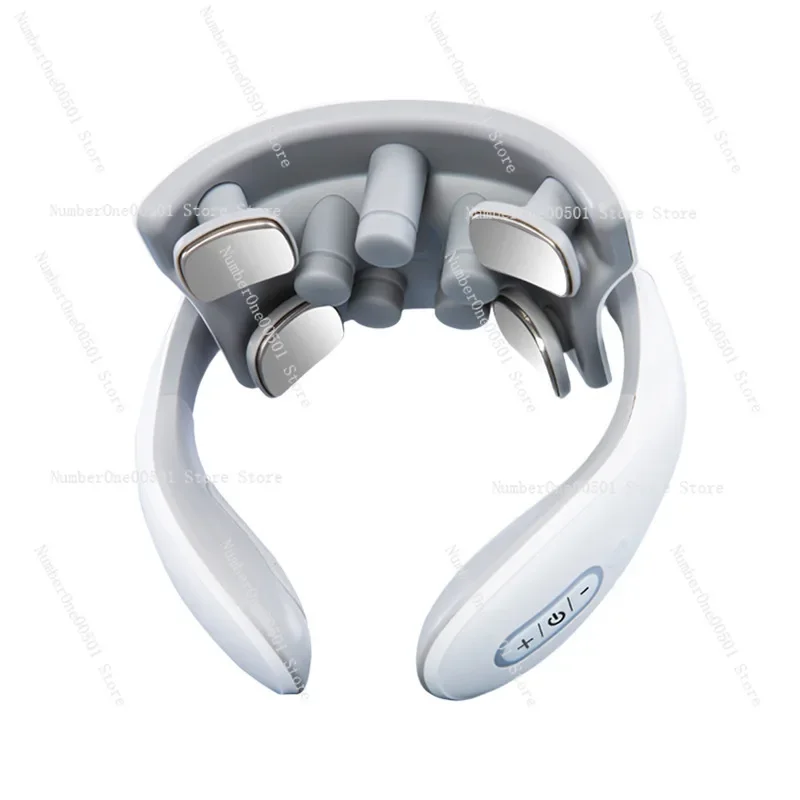 

Intelligent cervical spine and neck massager, micro-current pulse heating neck protector