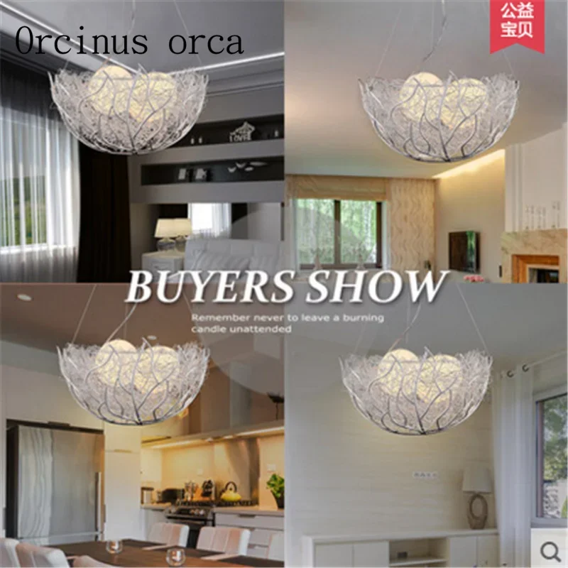 modern Pendant Lights Led bird's nest minimalist creative dining room living room children's room balcony Pendant Lamp