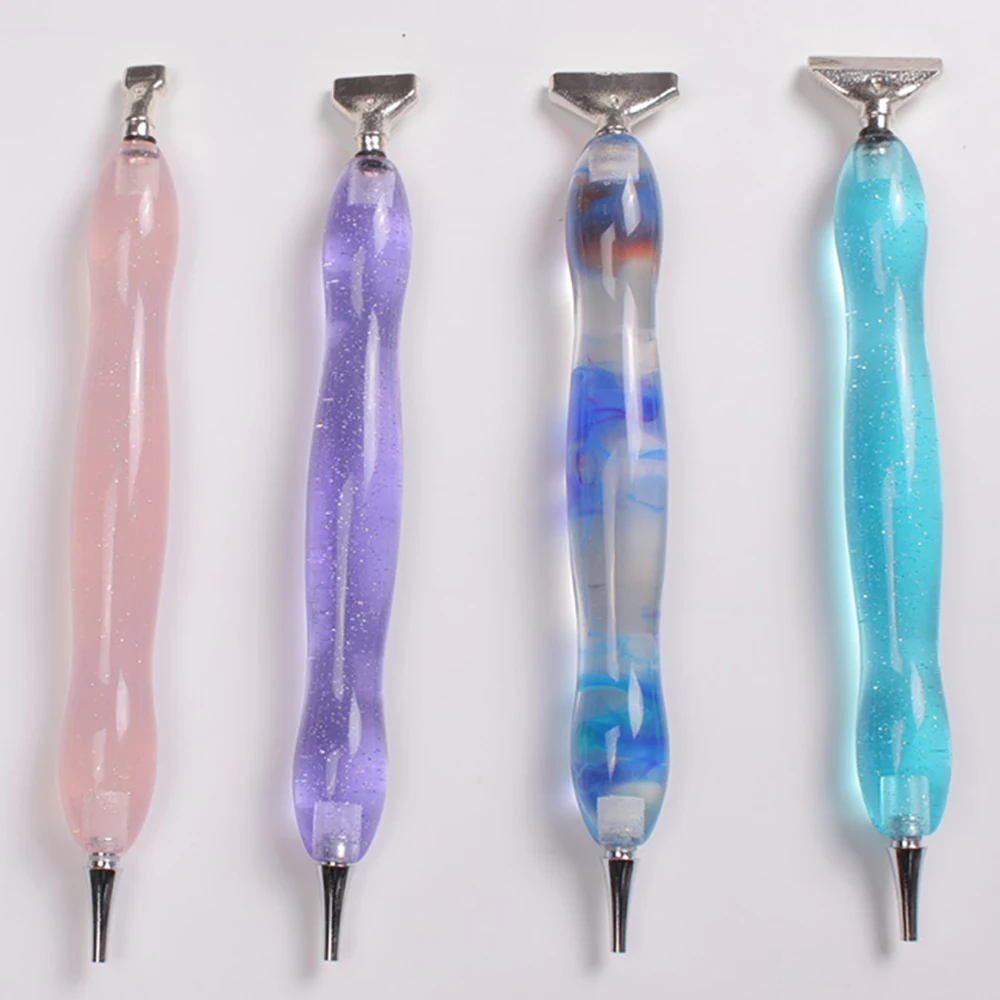 

Diamond Painting Resin Pen Stylus Mosaic Art Tool with Metal Pen Tip Compatibility for Diamond Painting Accessories and Tools