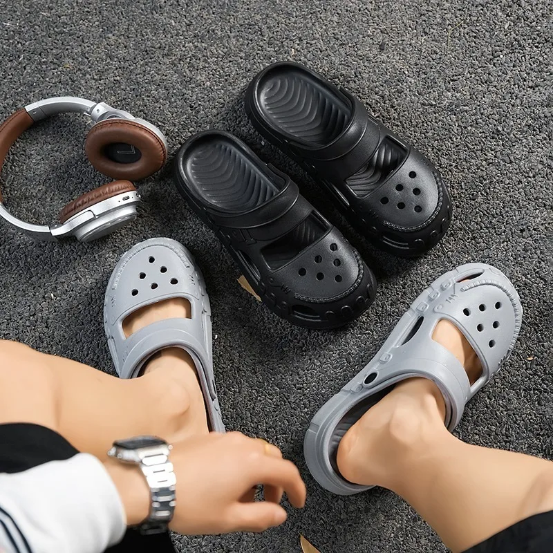 

Men's Outdoor Summer Wearable Clog Shoes Anti-Slip Breathable Odor-Resistant Slip-Resistant Sandals