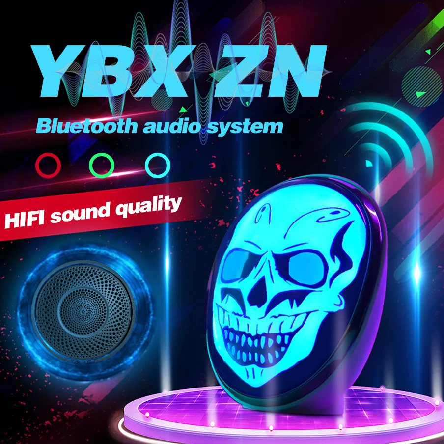 

RGB Color Changing Desktop Atmosphere Light, Sichuan Mask, Skull, Terrifying Face Changing Music, Rhythm, Color Changing