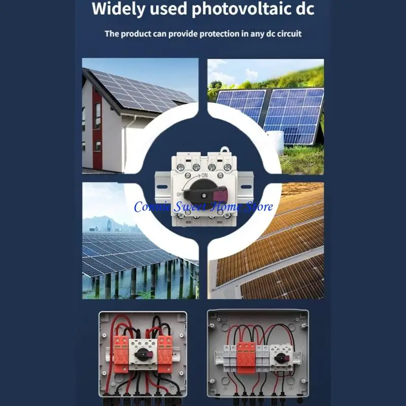 LXAF Solar-Trennschalter, Photovoltaik-Trennschalter, Drehschalter, Trennschalter für 35-mm-DIN-Schiene, einfach zu installieren – Detail 10
