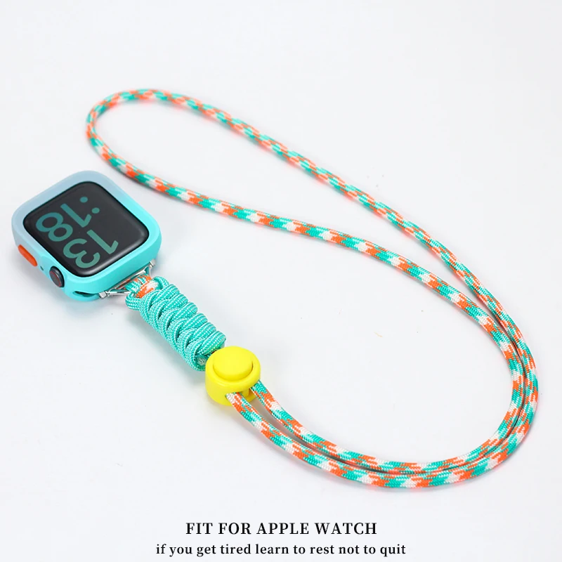 For Apple Watch 41mm 42mm 45mm 46mm 49mm lanyard S10 S9 S8 Necklace cord  S7 S6 S5 SE ultra Cover Pocket watch braided lanyard