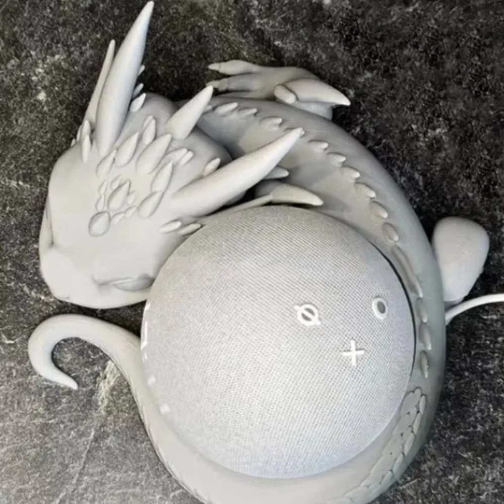 

Dragon Shaped Speaker Holder Multifunction Innovative Storage Holder Frame Storage Exquisite Design 3D Printed Stand