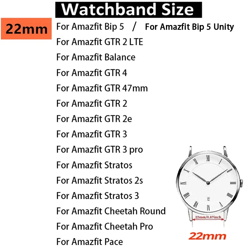 Correa de Metal para Amazfit Bip 5 Unity, Correa de reloj de acero inoxidable para Amazfit Balance, Correa para Amazfit GTR4 3 2