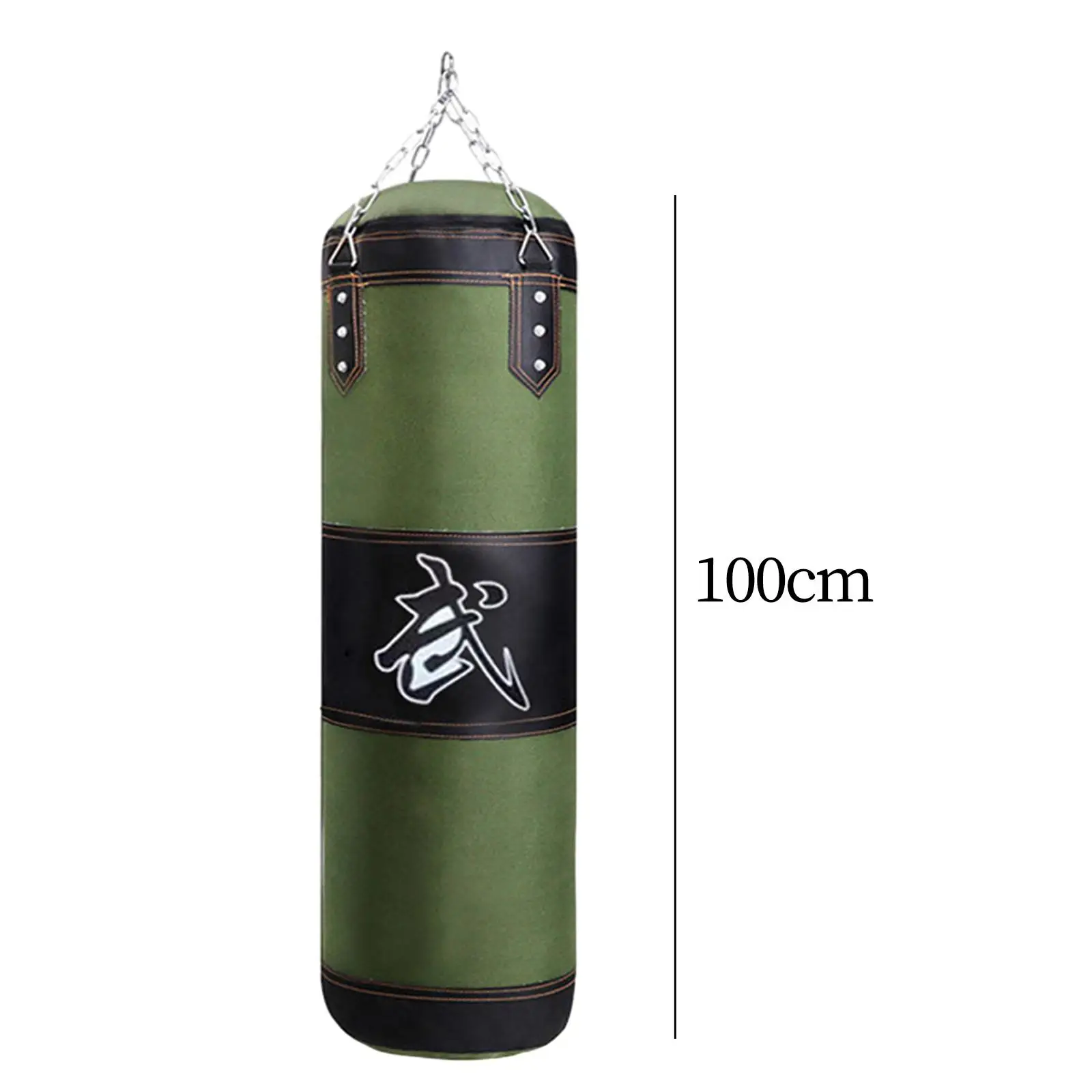 Hanging Boxing Bag Workout Heavy Bag with Chain Ankle Guards Fillable Punching Bag for Adults Home Gym Kids Taekwondo Kickboxing