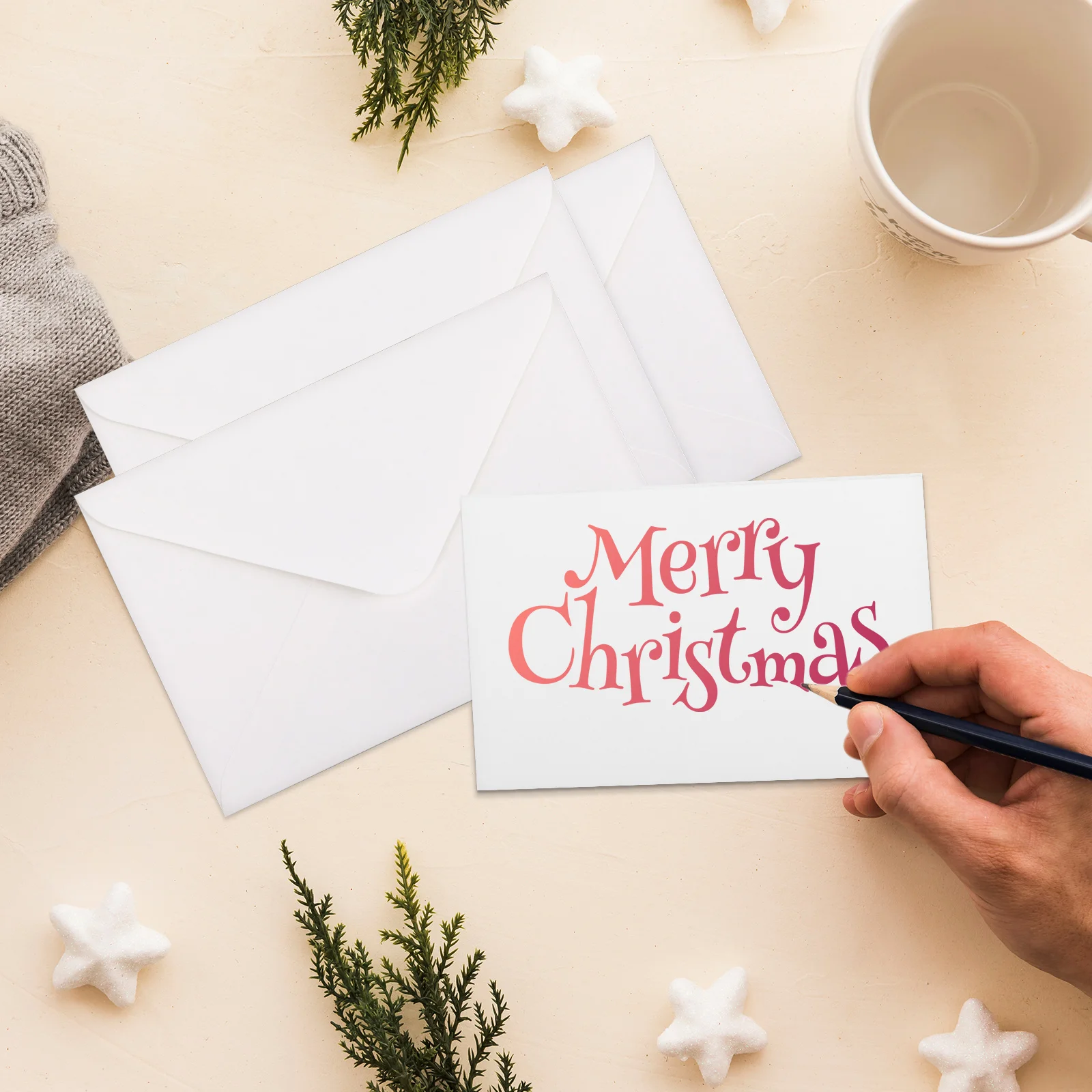 

50 set Colorful Double-Sided Paper Envelopes With Cards Blank Greeting Invitations Thick Decorative Envelopes For Wedding