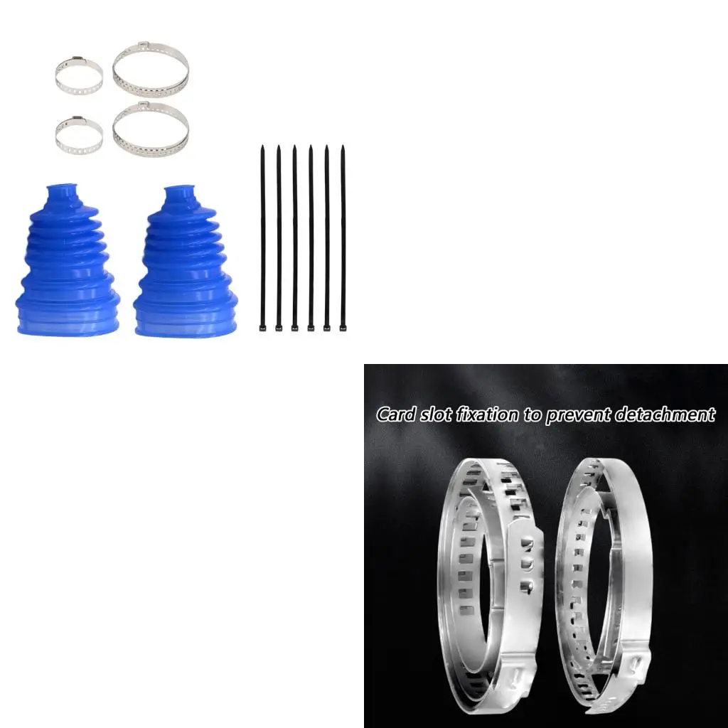 XA6H Silicone CV Axles Boot Protector Universal Inner Outer Dust Cover Set For Car Truck Drive Shaft Maintenance
