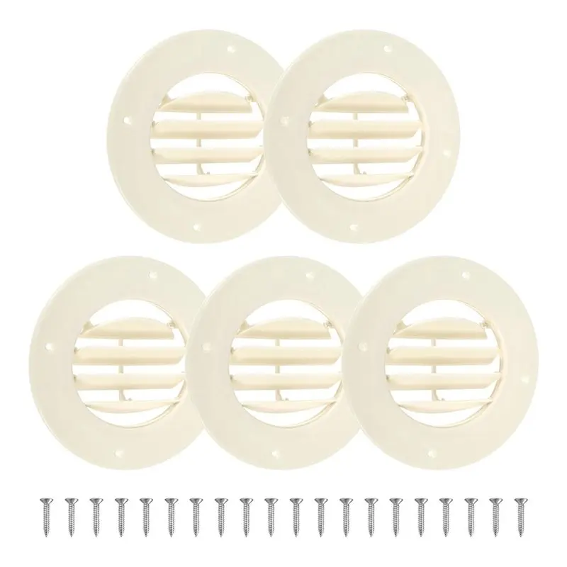 Reliable-RV For Inside Camper Fit Ceiling Vent Cover, RV AC Vent Replacement For Ducts With Rotatable Louvers For Directional Ai