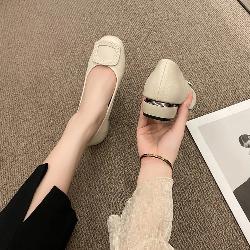Weiche Lederschuhe mit weicher Sohle aus Kuhsehnen, Frühling/Herbst, Damenlederschuhe, festliche Damenschuhe für Sommer, Hochzeit, Bankett, Muttertag – Detail 17